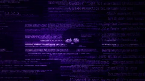 Abstract 3d animation of digital data streams and glowing code lines Stock Footage 347562598
