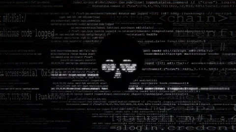 Abstract 3d animation of flowing digital code and data streams in a dark Видео 347557843