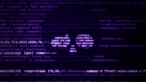 Abstract 3d animation of flowing digital code and data streams in a dark Видео 347561341