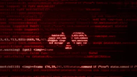 Abstract 3d animation of flowing digital code and data streams in a dark Stock Footage 347562260