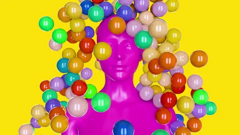 Abstract 3d animation Stock Footage 308316426