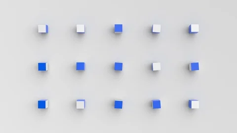 Abstract 3D Animation of Geometric Background Stock Footage 108220243