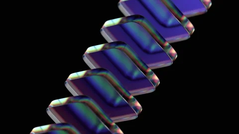 Abstract 3D Animation of Geometric Background Stock Footage 272502705
