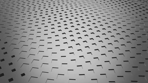 Abstract 3D animation with geometric elements. Stock Footage 312111693