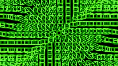 Abstract 3D animation geometric graphic background Stock Footage 146469832