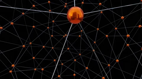 Abstract 3D animation geometric graphic background Stock Footage 146694580