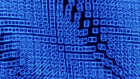 Abstract 3D animation geometric graphic background Stock Footage 146694584