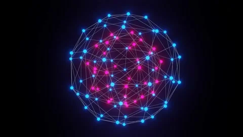 Abstract 3D animation geometric graphic background Stock Footage 146900946