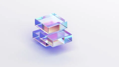 Abstract 3D Animation of Geometric Shapes Stock Footage 272790638