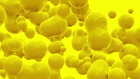 Abstract 3D animation with liquid balls - loop Stock-Footage 161240275