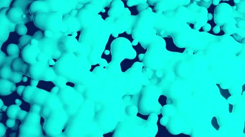 Abstract 3D animation with liquid balls - loop Видео 161751427