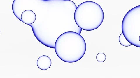 Abstract 3D animation with liquid balls - loop Видео 161751453