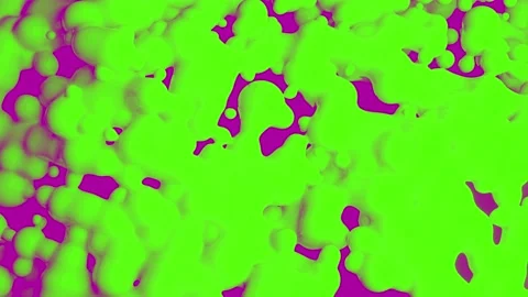 Abstract 3D animation with liquid balls with wave motion - Loop Stock-Footage 161751677