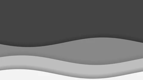 Abstract 3D animation of soft waves in dark gray Stock Footage 325686686