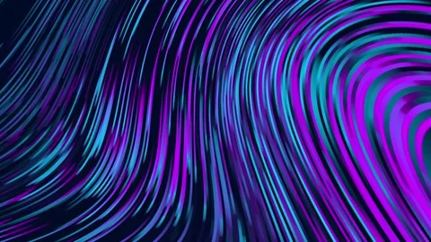 Abstract 3d animation of twisted lines. Stock Footage 137172461