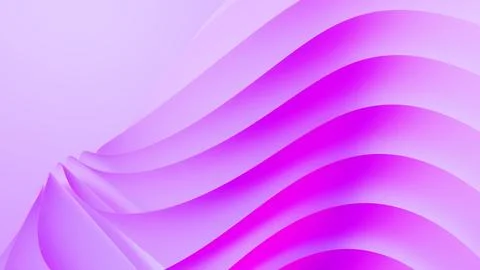 Abstract 3d backdrop featuring sleek circular fabric waves with smooth satin  Ilustração Stock