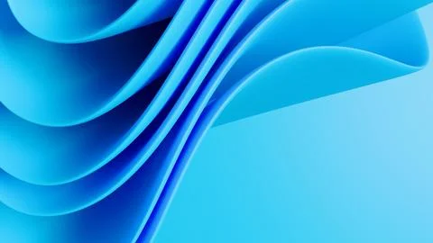 Abstract 3d backdrop featuring sleek circular fabric ripples with smooth sati Ilustração Stock