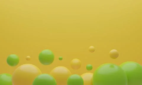 Abstract 3d background. 3d rendering with colorful sphere balls. 스톡 일러스트