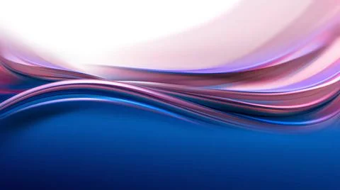 Abstract 3D Background Abstract 3D Background with Smooth Waves in Blue an... Stock Photos