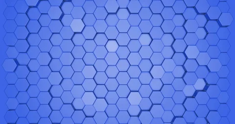 Abstract 3d background animation in the form of hexagon shapes Stock Footage 107096198