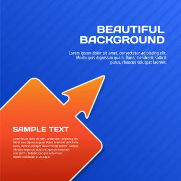 Abstract 3d background with arrow 스톡 일러스트