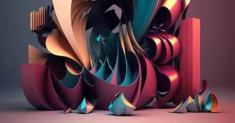 Abstract 3d background for art design Stock Illustration
