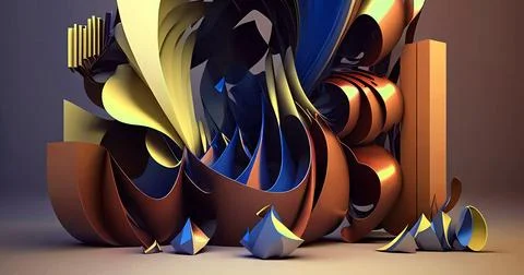 Abstract 3d background for art design Stock Illustration