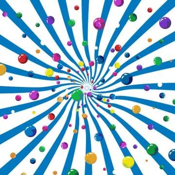 Abstract 3d background in bright colors. Stock Illustration