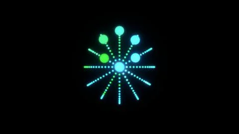 Abstract 3D background for business presentation, Glowing balls. Stock Illustration