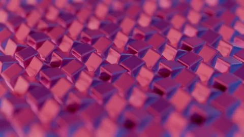 Abstract 3D background composed of cubes, creating a visually striking and ge Stock Illustration