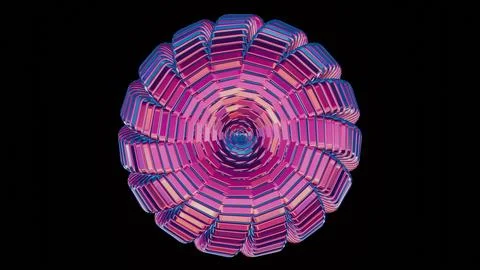 Abstract 3D background composed of cubes, creating a visually striking and ge Illustrazione stock