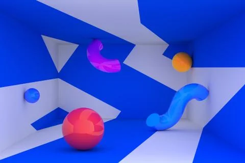 Abstract 3D Background Design Stock-Illustration