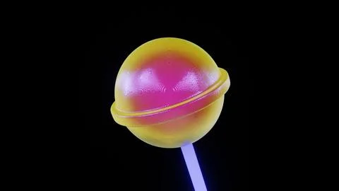 Abstract 3D background disco funky groovy pixel distortion liquid lollipop Stock Illustration