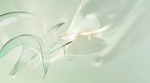 Abstract 3d background, dispersion or crystal glass, holographic transparent Illustrazione stock