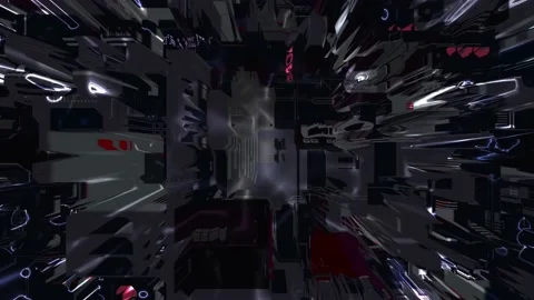 Abstract 3D background, electric glowing pulses scatter i Video stock 168024823