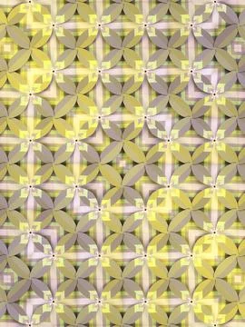 Abstract 3D background with a geometric pattern of overlapping circles Stock Illustration