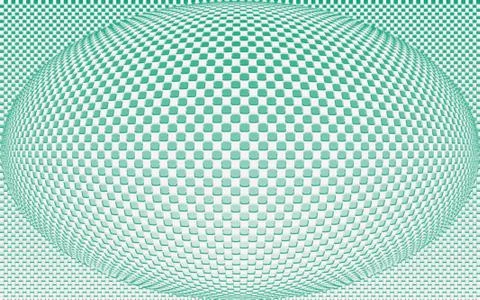 Abstract 3D background graphic with oval in relief Stock Illustration
