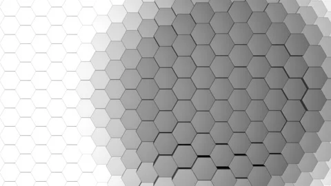 Abstract 3D background with hexagon, seamless looping Stock Footage 150962402