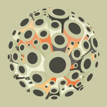 Abstract 3d background Stock Illustration