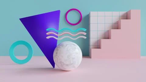 Abstract 3d background Stock Illustration