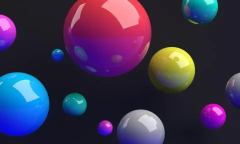 Abstract 3D Background Stock Illustration