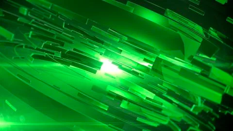Abstract 3D background with lens flare. Stock Illustration