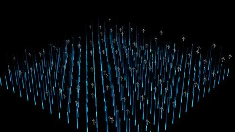 Abstract 3d background lines. Science concept. Abstract bg for logo, title,.. Illustrazione stock