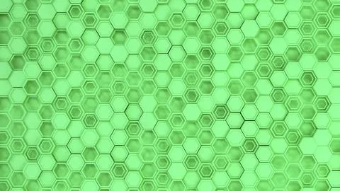Abstract 3d background made of green hexagons Stock-Illustration