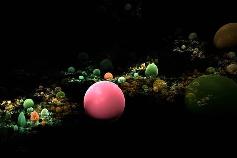 Abstract 3D background One of phases of development of a civilization in t... Stock Photos