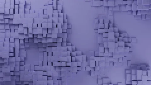 Abstract 3D background, pantone color 2022, cubes in motion 4k Stock Footage 167356018