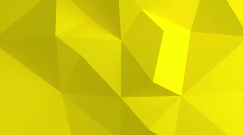 Abstract 3d background with polygonal pattern. Yellow color. Video stock 47270703