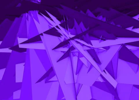 Abstract 3D background with polygons structure, chaotic and sharp. 3D Stock Illustration