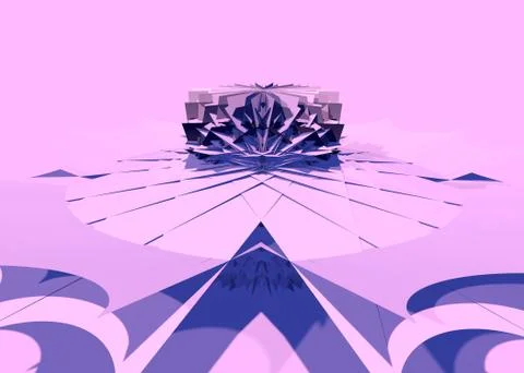 Abstract 3D background with polygons structure, chaotic and sharp. 3D Stock Illustration