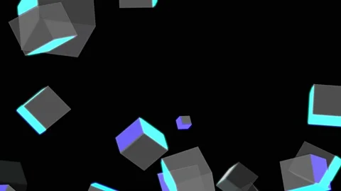 Abstract 3D background rendering of geometric pyramid shapes. Computer generated Stock-Footage 147192536